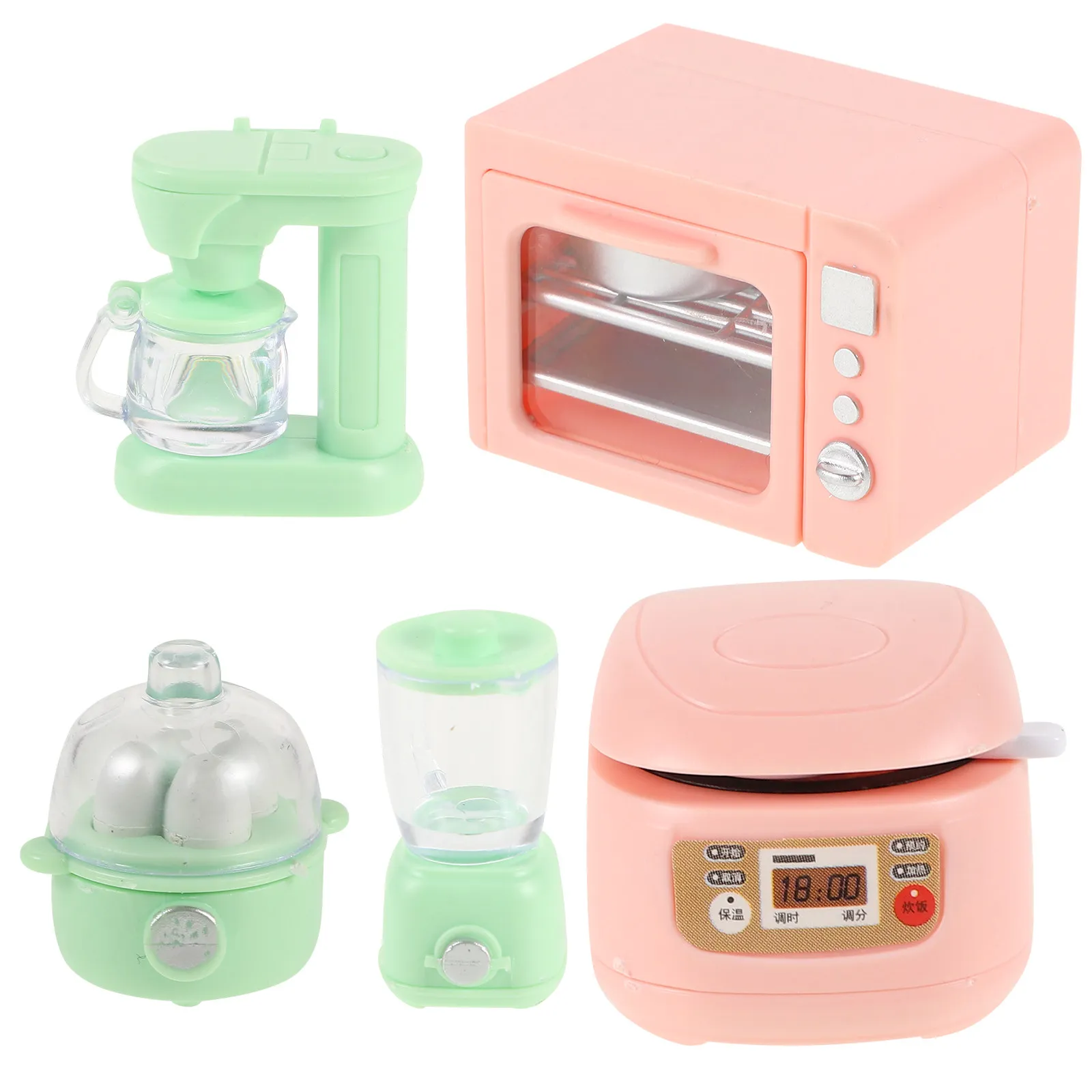 1Set Miniature Kitchen Appliances Realistic Oven Coffee Machine Juicer Egg Rice Cooker Kids Pretend Play Role-Playing Kitchen
1Set Miniature Kitchen Appliances Realistic Oven Coffee Machine Juicer Egg Rice Cooker Kids Pretend Play Role-Playing Kitchen