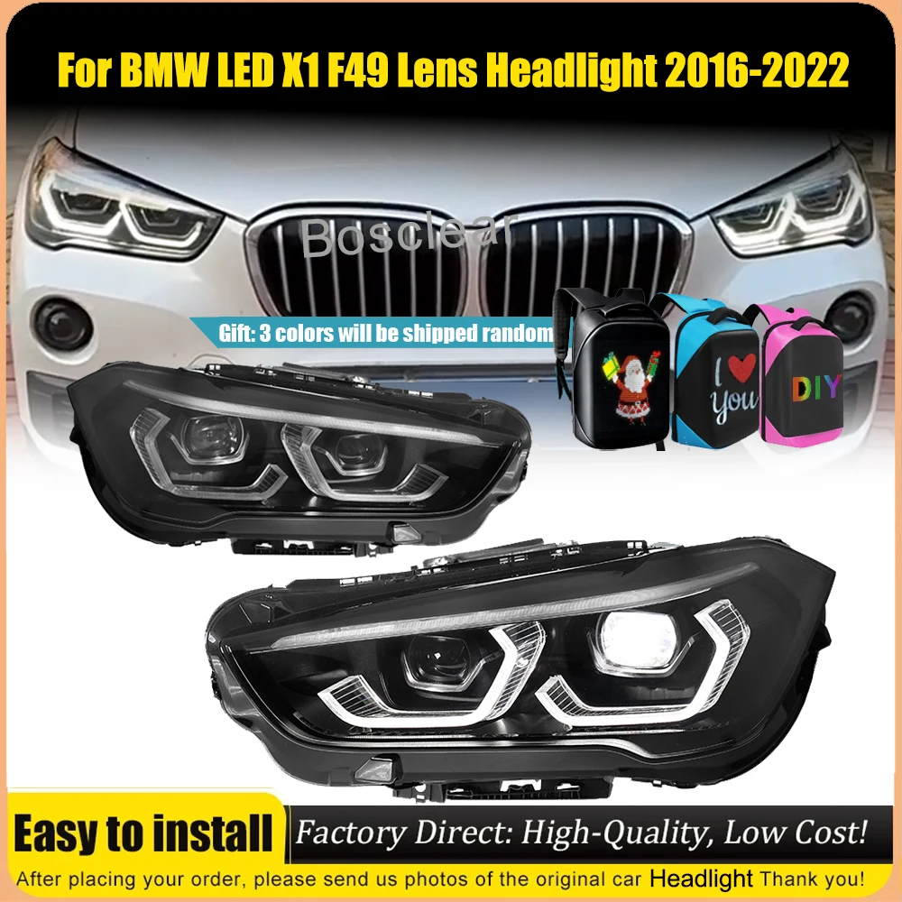 Car Lights For BMW X1 F49 2016-2022 Headlights LED Head Lamps Assembly Daytime Running Turn Signal Lights Automotive Accessories
Car Lights For BMW X1 F49 2016-2022 Headlights LED Head Lamps Assembly Daytime Running Turn Signal Lights Automotive Accessories