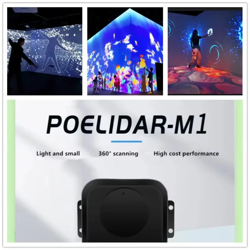 POE series LiDAR (poelidar-m1) powered by one Ethernet cable for indoor multi-touch screen interactive
POE series LiDAR (poelidar-m1) powered by one Ethernet cable for indoor multi-touch screen interactive