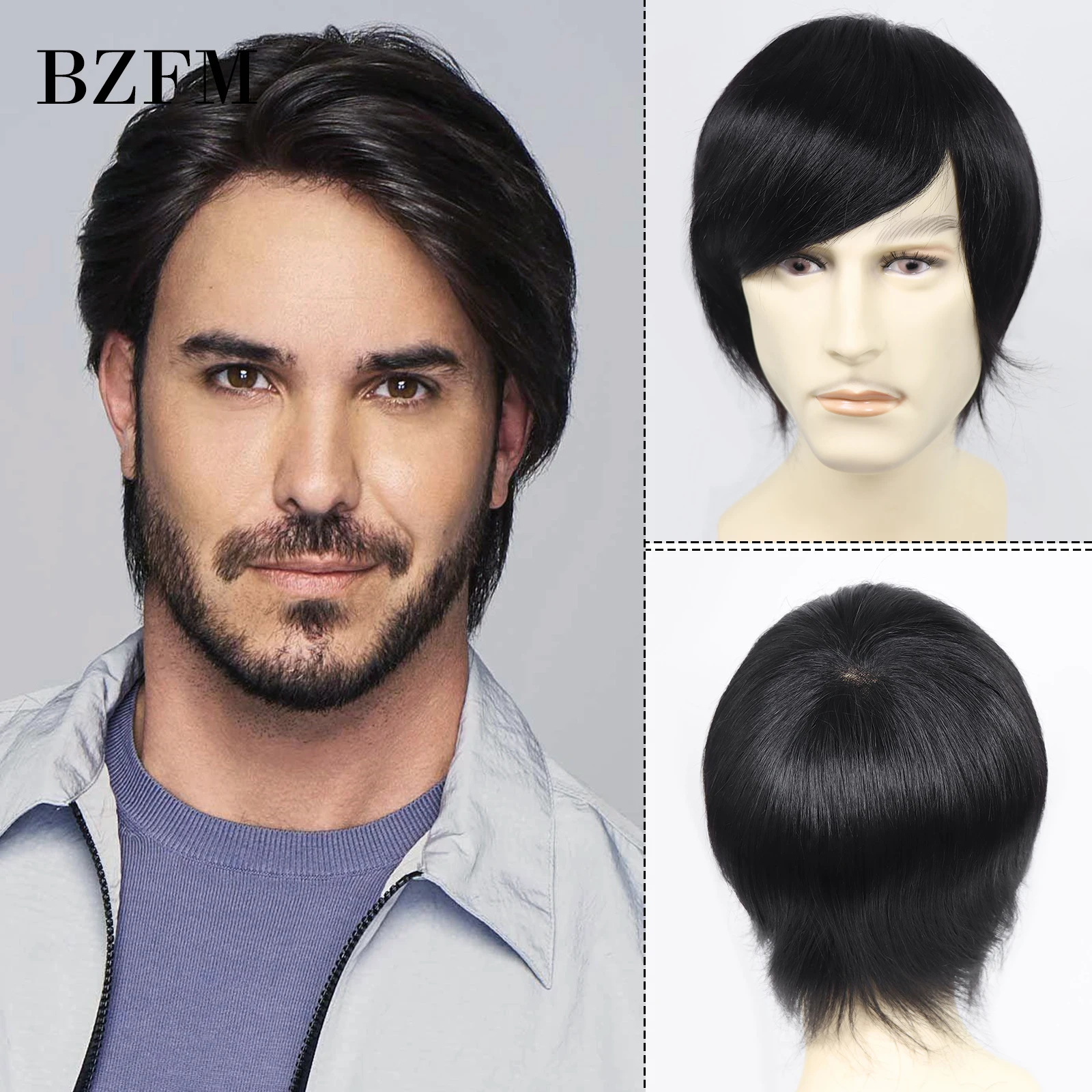 Toupee for Men Mono Lace PU Male Hair Prosthesis 6" Human Hair Toupee 120% Hair Denstiy Natural Mens Wigs Replacement Systems
Toupee for Men Mono Lace PU Male Hair Prosthesis 6" Human Hair Toupee 120% Hair Denstiy Natural Mens Wigs Replacement Systems