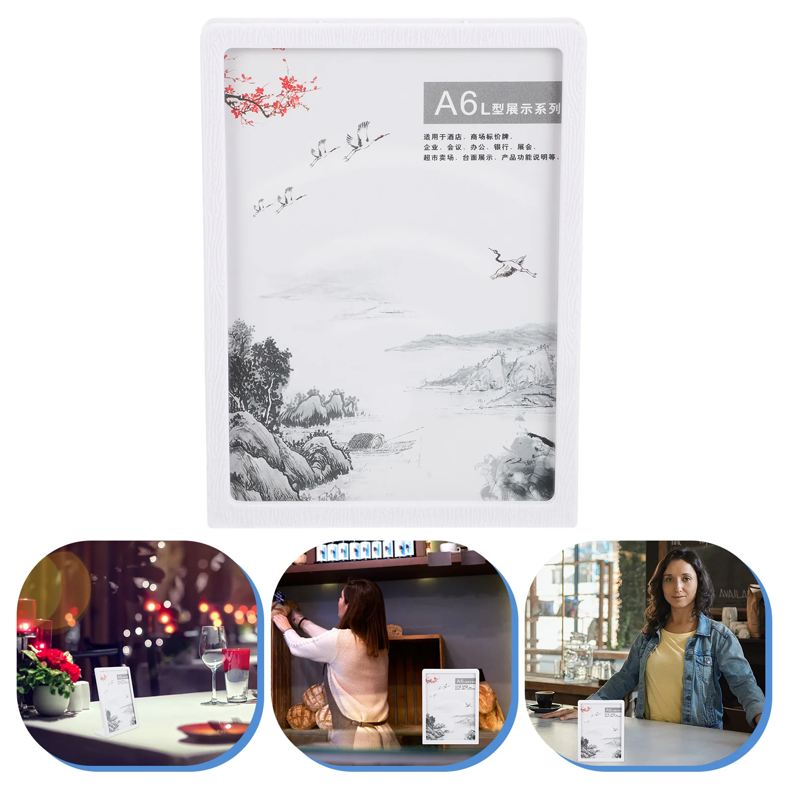 A4 Menu Display Board Price Ticket Stand Tabletop Holder Number Holders Tags Showing Flyer
A4 Menu Display Board Price Ticket Stand Tabletop Holder Number Holders Tags Showing Flyer