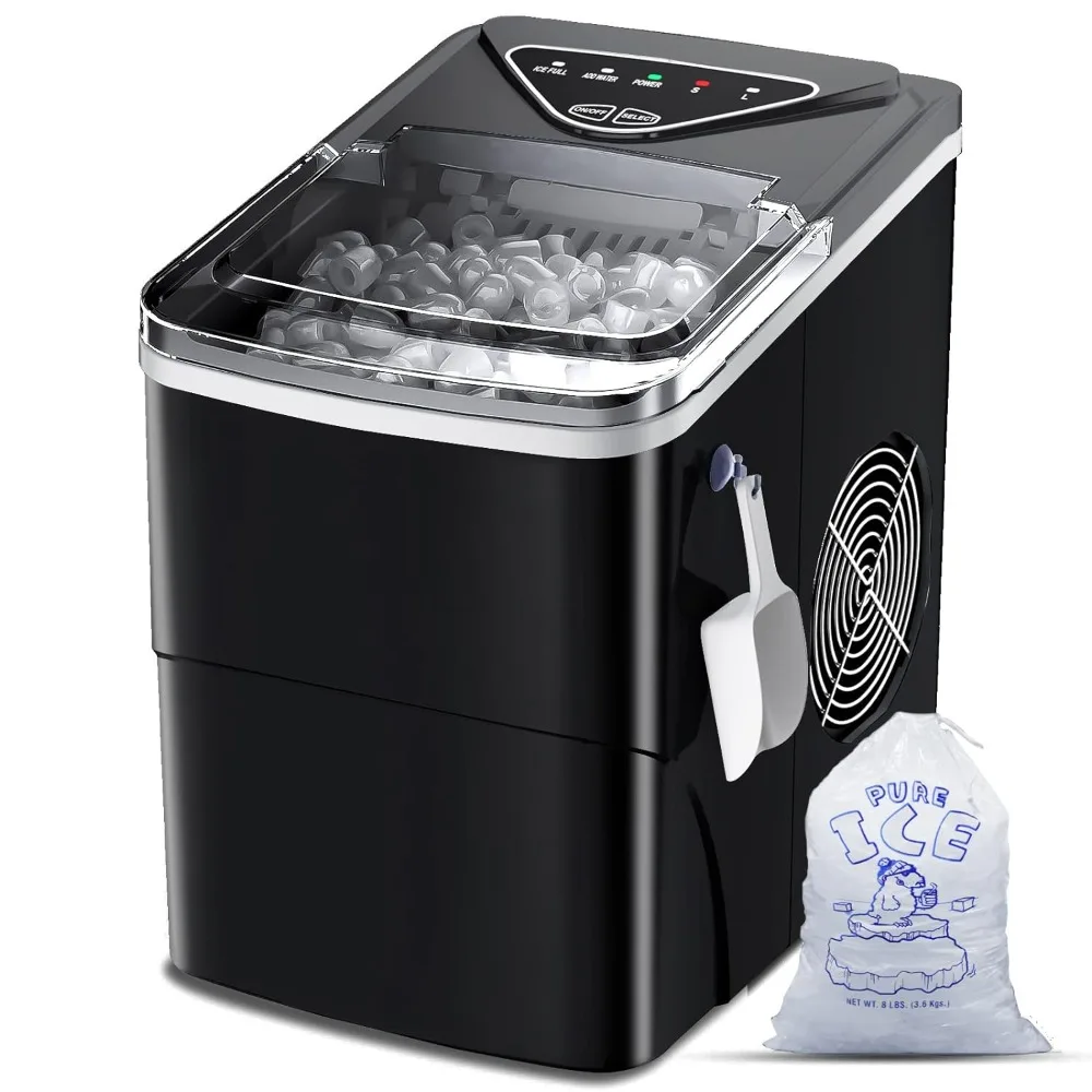 Ice Makers, Countertop Self-Cleaning Function, Portable Electric Ices Maker Machine, with Ice Bags and Scoop Basket, Ice Machine
Ice Makers, Countertop Self-Cleaning Function, Portable Electric Ices Maker Machine, with Ice Bags and Scoop Basket, Ice Machine
