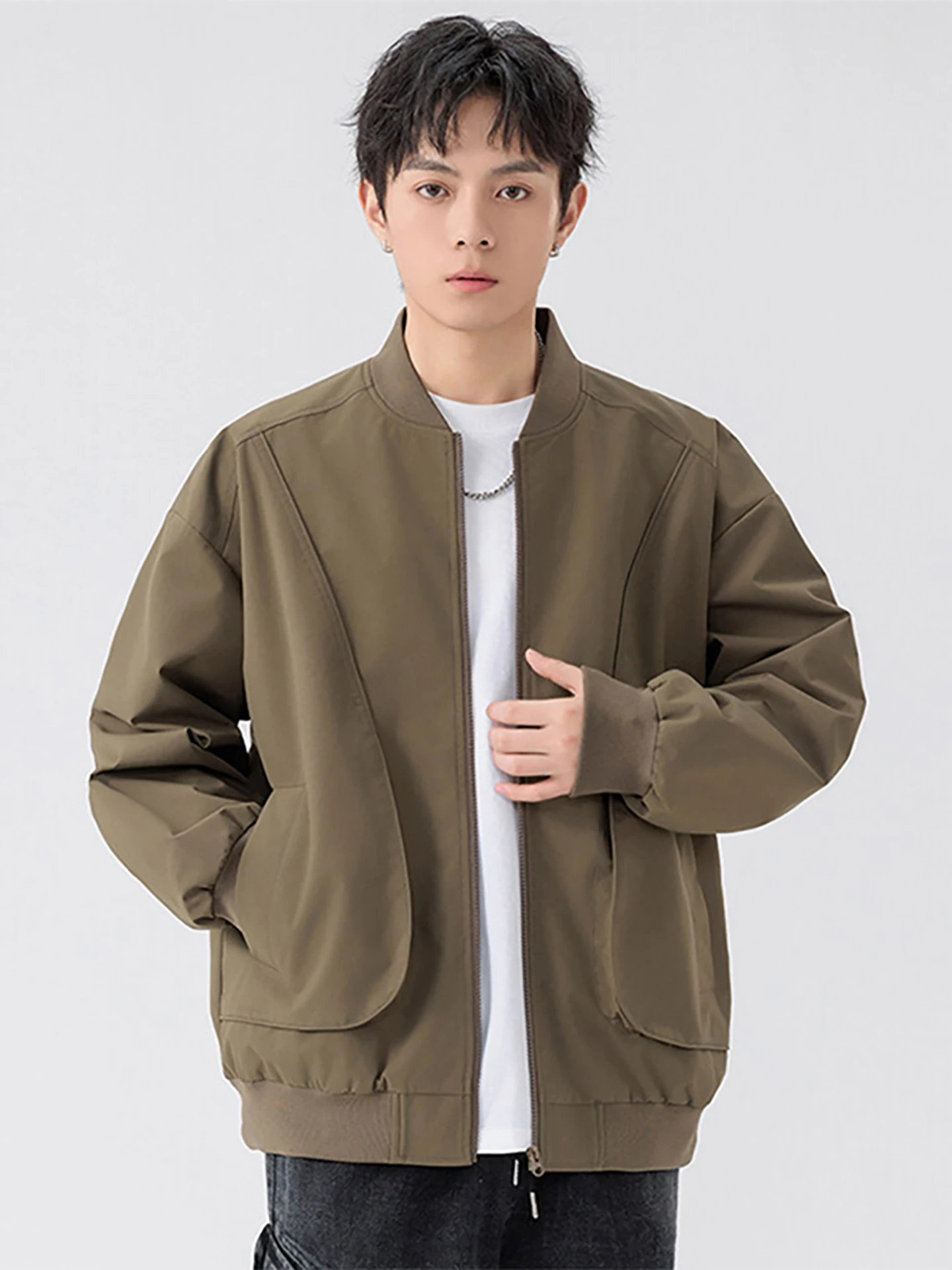 TUCANO Wooden Du Baseball Collar Jaet Men's Spring Autumn ort Sle American Retro Sports Faion Outerwear
TUCANO Wooden Du Baseball Collar Jaet Men's Spring Autumn ort Sle American Retro Sports Faion Outerwear