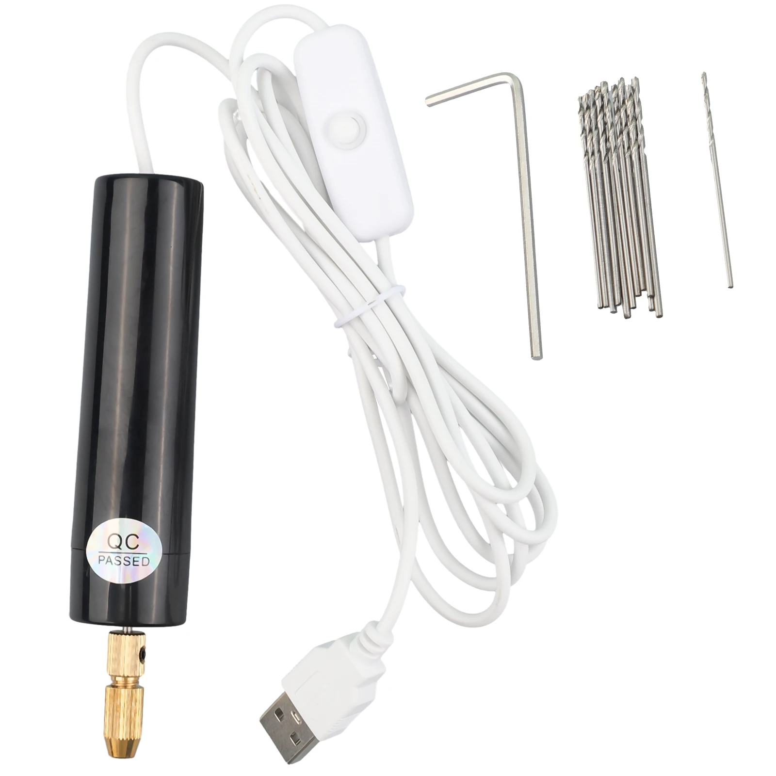 For Mini USB Powered Drill with 11.5 x 2.5 x 2.5 cm Size for Wood Plastic Aluminum Board Engraving Grinding Tasks
For Mini USB Powered Drill with 11.5 x 2.5 x 2.5 cm Size for Wood Plastic Aluminum Board Engraving Grinding Tasks