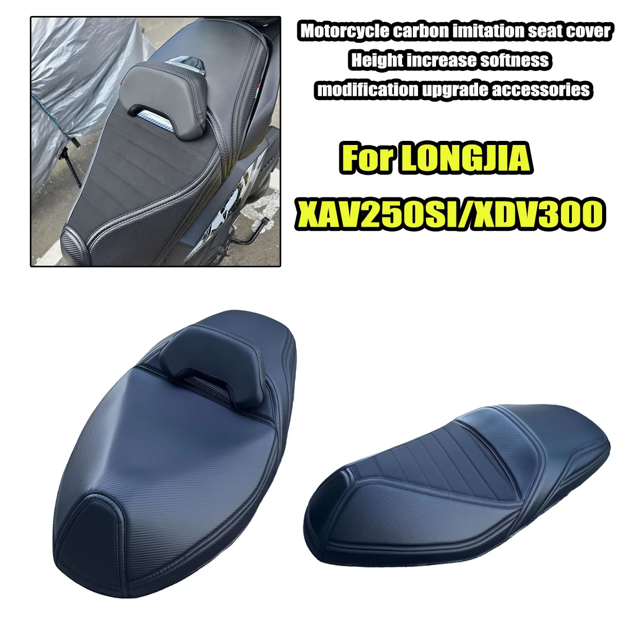 Чехол на сиденье мотоцикла, подходящий для LONGJIA XDV300/XDV250SI/XDV/300/250, обновленный чехол на сиденье велосипеда, внешний вид ручной работы «сделай сам»
Чехол на сиденье мотоцикла, подходящий для LONGJIA XDV300/XDV250SI/XDV/300/250, обновленный чехол на сиденье велосипеда, внешний вид ручной работы «сделай сам»