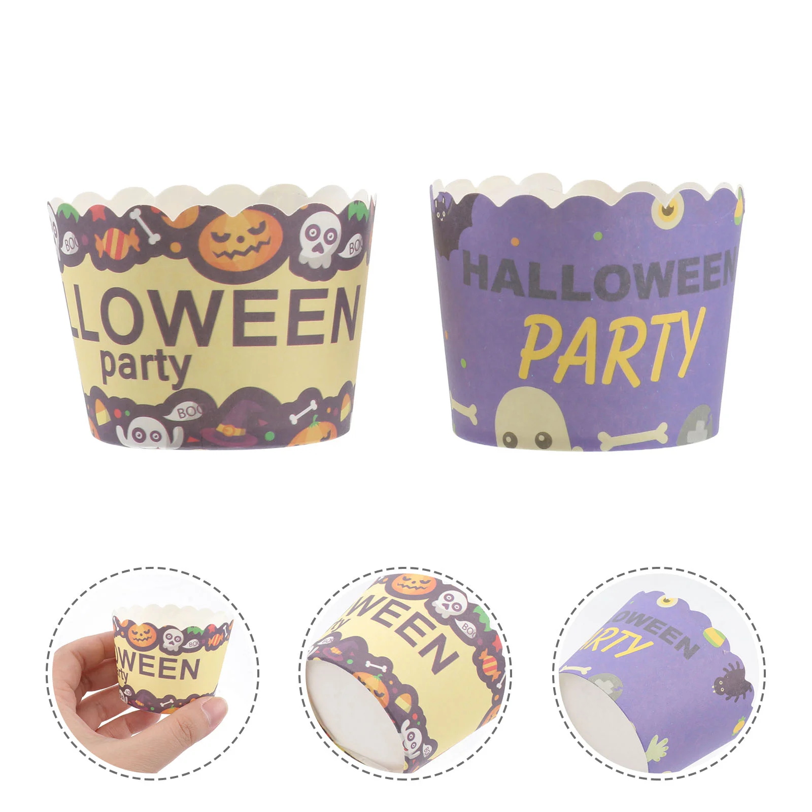 100 Pcs Muffins Halloween Cake Cups Delicate Small Wrapping Paper Cupcake Moulding Festive Baby
100 Pcs Muffins Halloween Cake Cups Delicate Small Wrapping Paper Cupcake Moulding Festive Baby