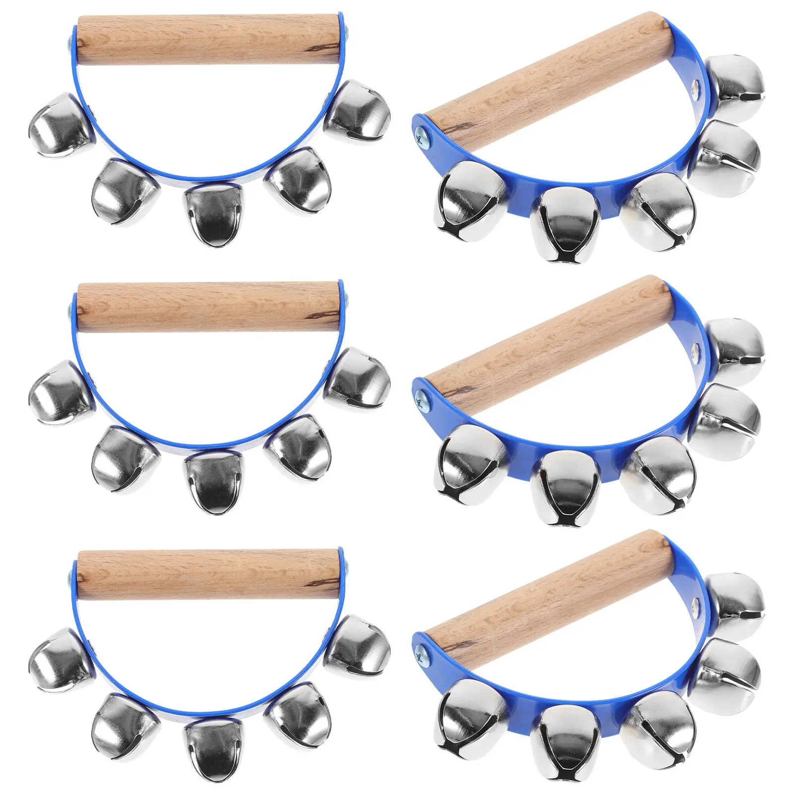 6 Pcs Hand Bells Musical Instrument Tambourines Kids Adults Wood Plastic Comfortable Grip Portable Toys Party Fun Music Rhythm
6 Pcs Hand Bells Musical Instrument Tambourines Kids Adults Wood Plastic Comfortable Grip Portable Toys Party Fun Music Rhythm