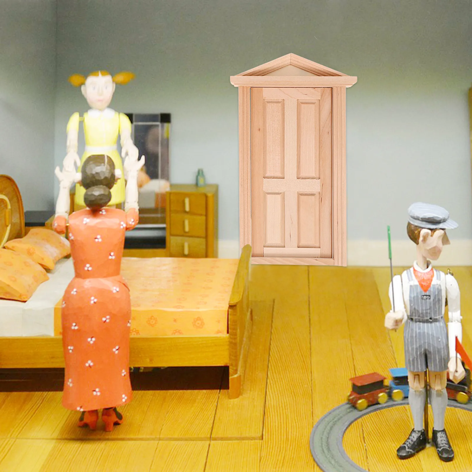 1Set Miniature Wooden Door for Dollhouse Decoration Smooth Edges Safe for Kids Adults DIY Home Decor Dollhouse Accessory
1Set Miniature Wooden Door for Dollhouse Decoration Smooth Edges Safe for Kids Adults DIY Home Decor Dollhouse Accessory