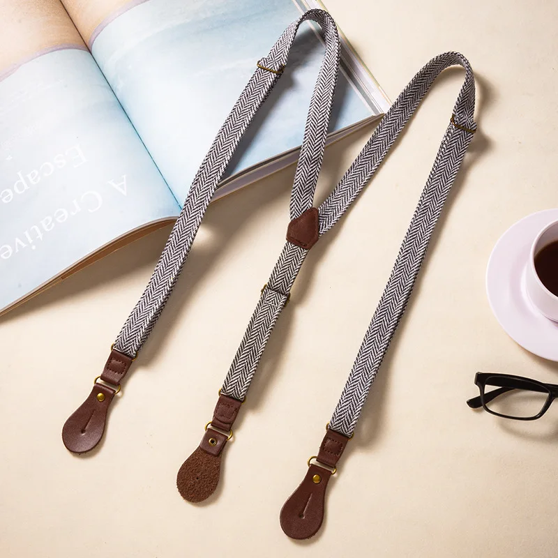 British retro nostalgic herringbone cloth suspenders fat guy non-slip trousers button-style hanging buckle suspenders groomsmen
British retro nostalgic herringbone cloth suspenders fat guy non-slip trousers button-style hanging buckle suspenders groomsmen