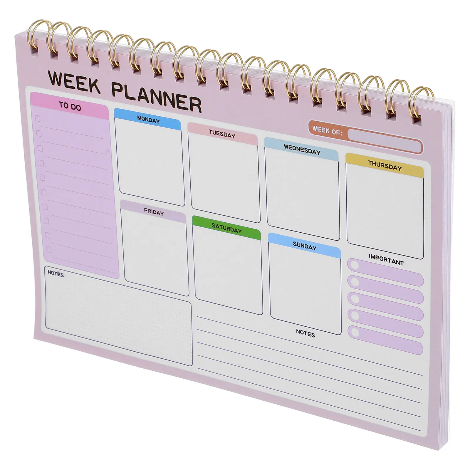 Weekly Planner Notebook Undated Double Wire Binding Large Spacious Paper Calendar Work Schedule Home Office
Weekly Planner Notebook Undated Double Wire Binding Large Spacious Paper Calendar Work Schedule Home Office