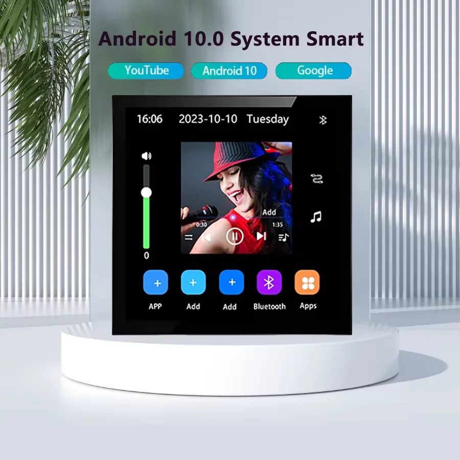 New In Wall Amplifier 4'' Smart Home Bluetooth Touch Screen Android 10.0 Audio Wall Panel Background Music System Voice Control
New In Wall Amplifier 4'' Smart Home Bluetooth Touch Screen Android 10.0 Audio Wall Panel Background Music System Voice Control