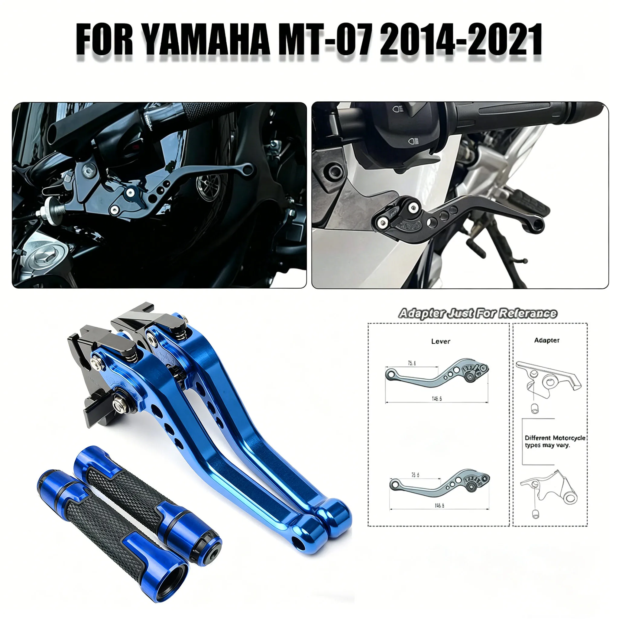For Yamaha MT-07 2014-2021 Motorcycle Brake Clutch Levers Nice CNC Adjustable Short Modified Clutch Brake Lever Handle Grips Kit
For Yamaha MT-07 2014-2021 Motorcycle Brake Clutch Levers Nice CNC Adjustable Short Modified Clutch Brake Lever Handle Grips Kit