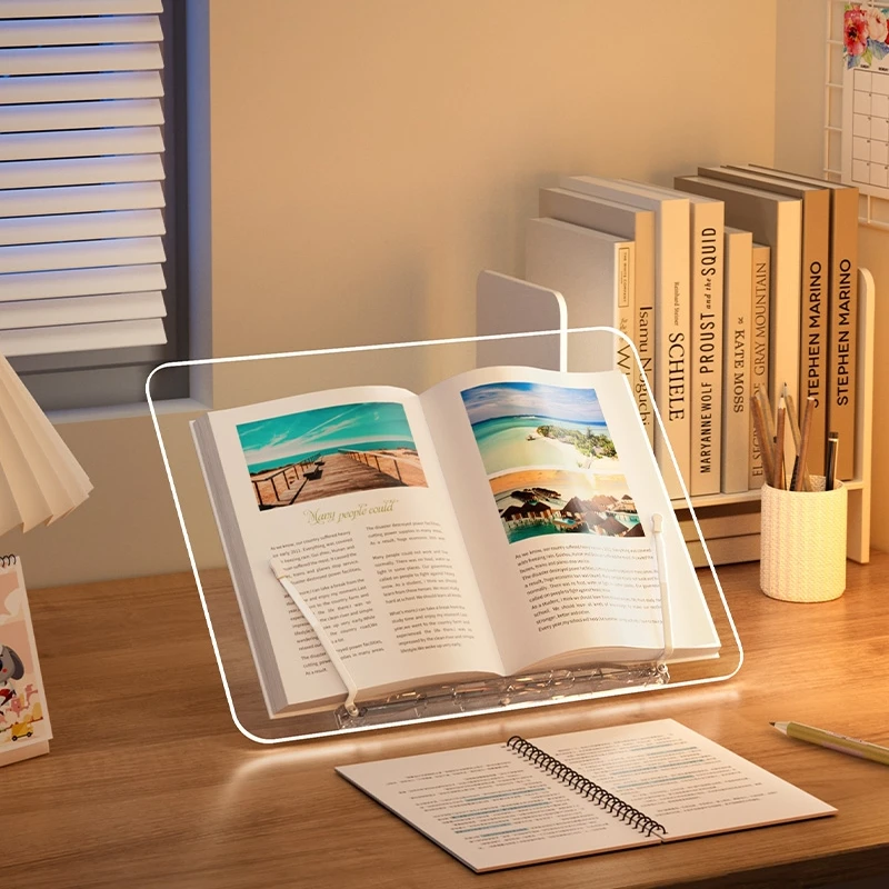 Acrylic Invisible Transparent Multifunctional Elevatable Desktop Children's Picture Book Reading Tool Reading Stand Bookclip
Acrylic Invisible Transparent Multifunctional Elevatable Desktop Children's Picture Book Reading Tool Reading Stand Bookclip