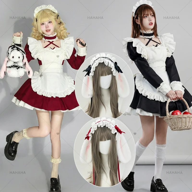 Anime Rabbit Maid Cosplay Costume Dress Cute Ear Coffee Maid Curvy Women BBW Lolita Outfit Skirt For Hallowmas Party Adult Women
Anime Rabbit Maid Cosplay Costume Dress Cute Ear Coffee Maid Curvy Women BBW Lolita Outfit Skirt For Hallowmas Party Adult Women