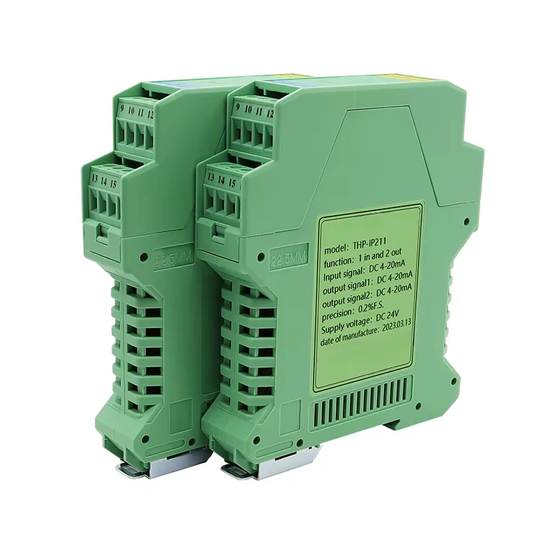 THP-IP DC 24V/AC 220V power supply 1 In 2 Out Current/Voltage Input Signal Isolator Distributor
THP-IP DC 24V/AC 220V power supply 1 In 2 Out Current/Voltage Input Signal Isolator Distributor