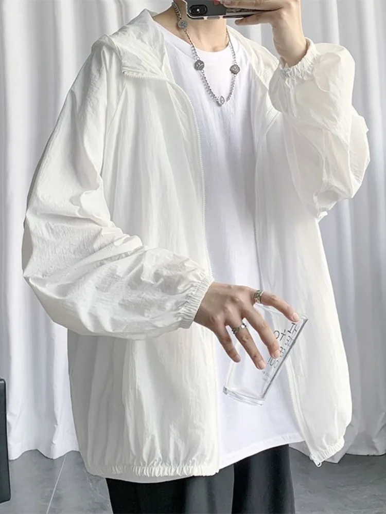 Лето 2024, мужская свободная спортивная одежда, тюнер с капюшоном, солнцезащитная одежда, дышащий размер стойки, искусственный шерстяной материал
Лето 2024, мужская свободная спортивная одежда, тюнер с капюшоном, солнцезащитная одежда, дышащий размер стойки, искусственный шерстяной материал