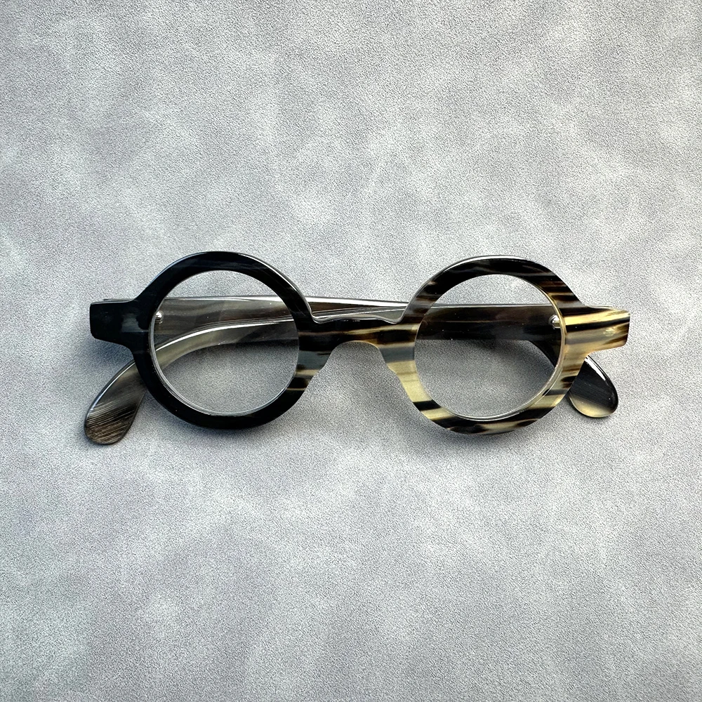 Eyeglass Frames Unique Round Vintage Handmade natural horn prescription women's man glasses frames optical lenses eyeywear
Eyeglass Frames Unique Round Vintage Handmade natural horn prescription women's man glasses frames optical lenses eyeywear
