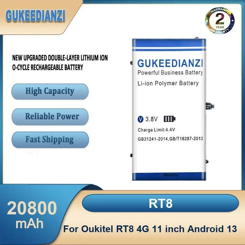 Battery For Oukitel RT7 Pro RT8 4G 11 inch Android 13
Battery For Oukitel RT7 Pro RT8 4G 11 inch Android 13