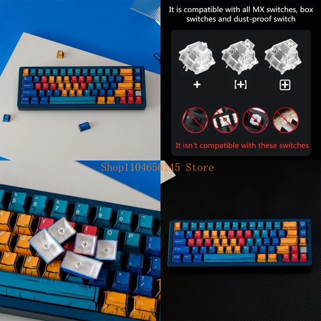 5asd 78 клавиш, полный набор, индивидуальная палитра PBT, смешанная подсветка, луки, колпачки для клавиш с сублимационной для на 
5asd 78 клавиш, полный набор, индивидуальная палитра PBT, смешанная подсветка, луки, колпачки для клавиш с сублимационной для на