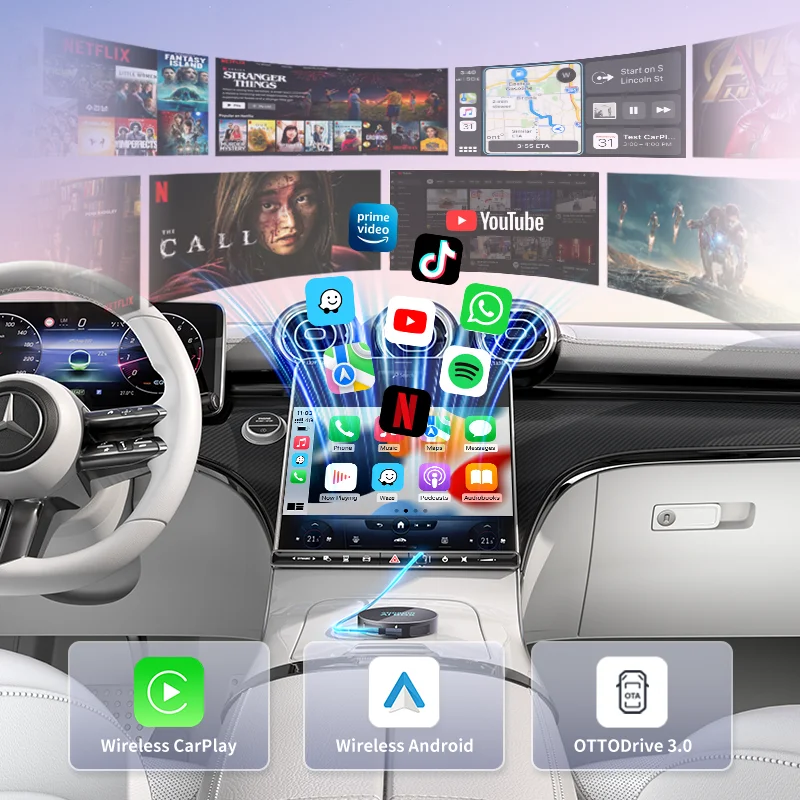 New Launched P3 Pro Carplay Android Ai Box 8+128G Car Multimedia Prime Wireless Android AI BOX for Vehicles
New Launched P3 Pro Carplay Android Ai Box 8+128G Car Multimedia Prime Wireless Android AI BOX for Vehicles