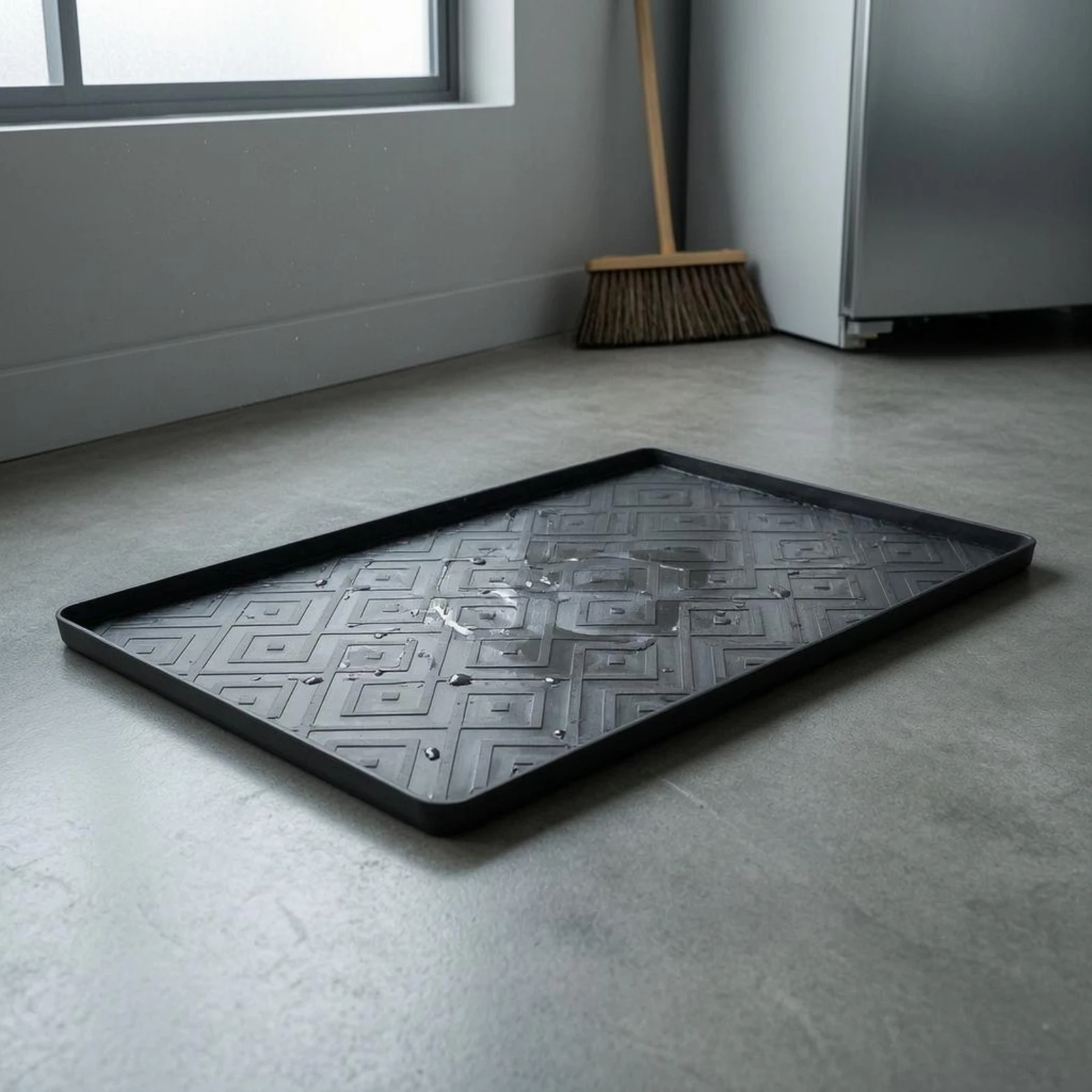 Tray-Style Mat Raised Rim Silicone Mat Surface Guard Spill-Catching Home Storage Shallow for Under Appliances, Flat Surfaces
Tray-Style Mat Raised Rim Silicone Mat Surface Guard Spill-Catching Home Storage Shallow for Under Appliances, Flat Surfaces