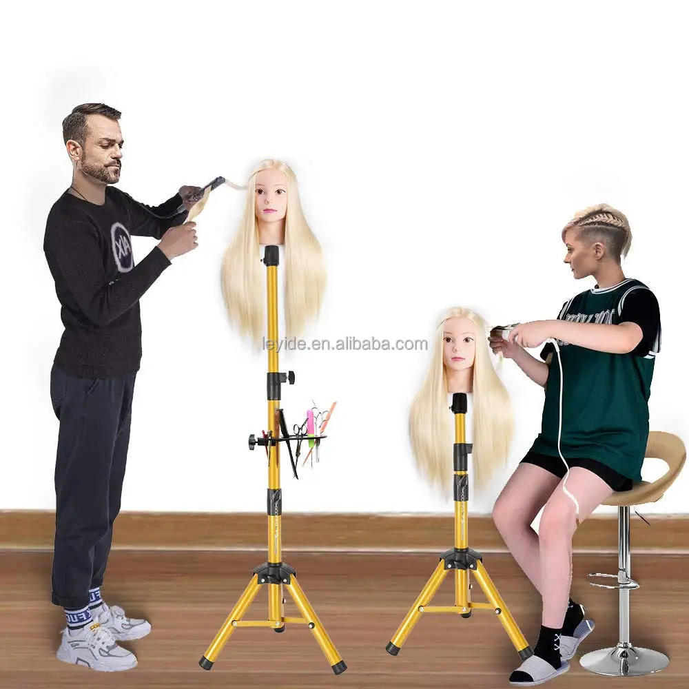 Alileader Golden Adjustable Mannequin Head Wig Tripod With Plastic Black Tray for Cosmetology Hairdressing Training Practice
Alileader Golden Adjustable Mannequin Head Wig Tripod With Plastic Black Tray for Cosmetology Hairdressing Training Practice