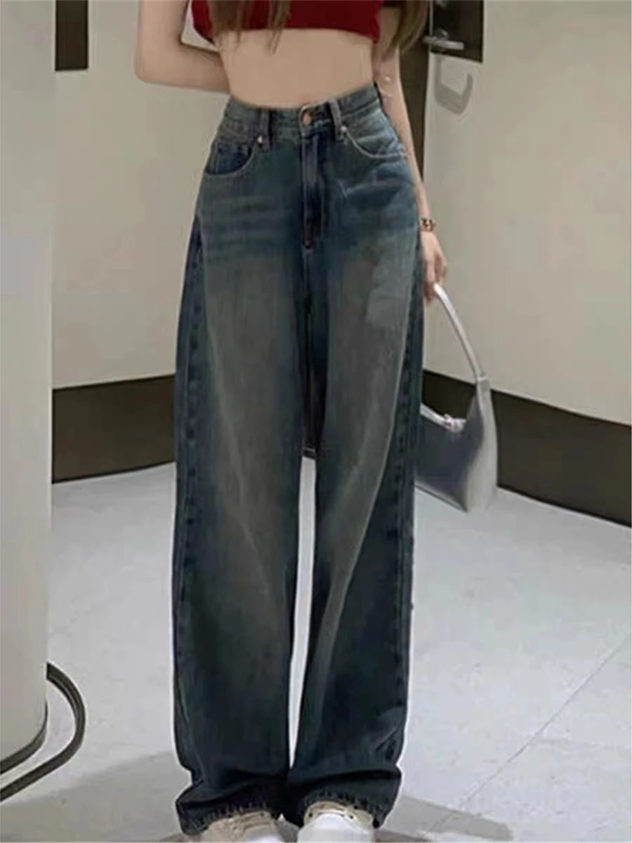 Американские ретро-джинсы с высокой талией и широкими штанинами для женщин больших размеров, свободные, весенне-осенние, новые, стройнящие, длинные прямые брюки-трубы
Американские ретро-джинсы с высокой талией и широкими штанинами для женщин больших размеров, свободные, весенне-осенние, новые, стройнящие, длинные прямые брюки-трубы