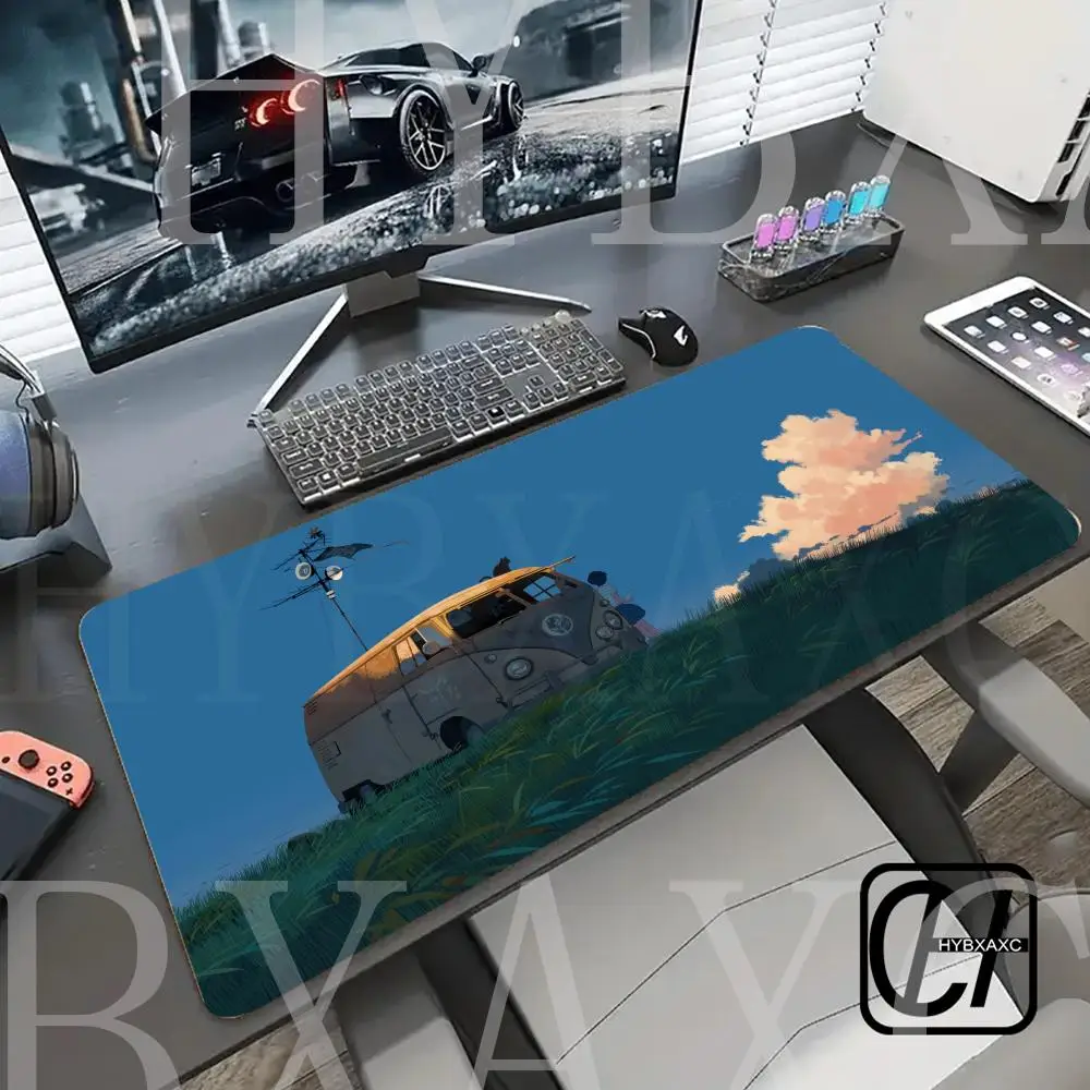 HYBXAXC Beautiful Natural Landscape Mouse Pad Large Gaming Accessory XXL Non-Slip Computer Keyboard Mat Laptop Long Mousepad