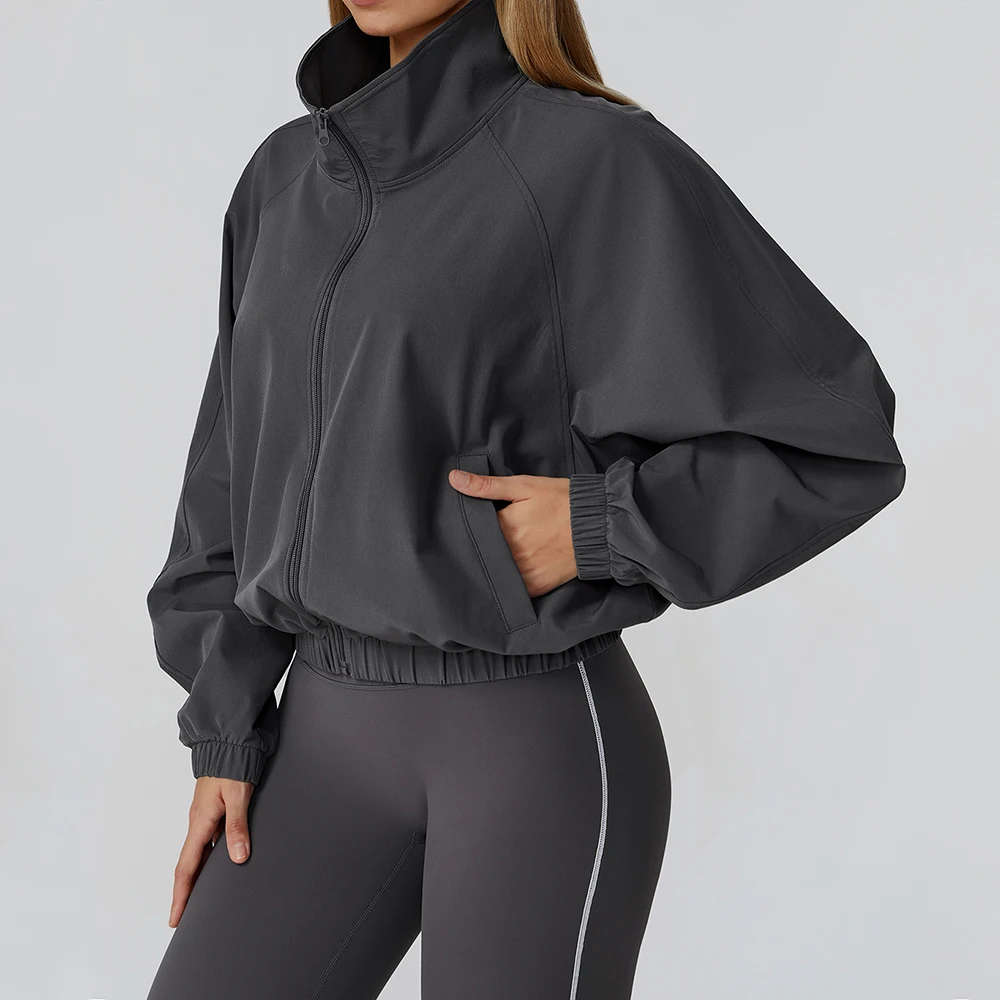 NEW Yoga Jacket High Elastic loose Exercise Yoga Fitness Long Sleeve Stand-up Collar Yoga Top Zipper Windproof Outdoor Yoga Coat
NEW Yoga Jacket High Elastic loose Exercise Yoga Fitness Long Sleeve Stand-up Collar Yoga Top Zipper Windproof Outdoor Yoga Coat