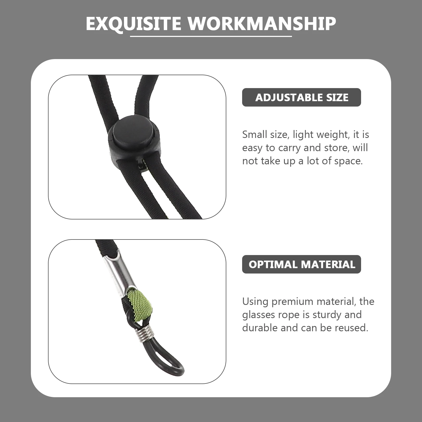 5 Pcs Glasses Rope Eyeglass Hanging Strap Eyeglasses Anti-slip Cord Lanyard Nylon Straps 
5 Pcs Glasses Rope Eyeglass Hanging Strap Eyeglasses Anti-slip Cord Lanyard Nylon Straps