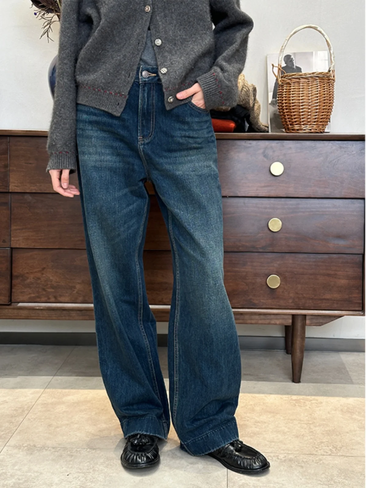 Waed American Sle Широкие джинсы Lazy Sle длиной до пола, брюки Dra High End Feeling, женские свободные брюки с талией
Waed American Sle Широкие джинсы Lazy Sle длиной до пола, брюки Dra High End Feeling, женские свободные брюки с талией