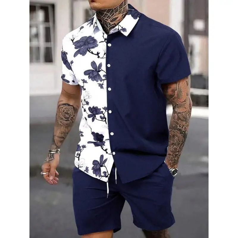 Hawaiian Print Casual Sportswear Set Summer Style Seven Sleeve Unbranded Men's Clothing Four Seasons Suitable
Hawaiian Print Casual Sportswear Set Summer Style Seven Sleeve Unbranded Men's Clothing Four Seasons Suitable