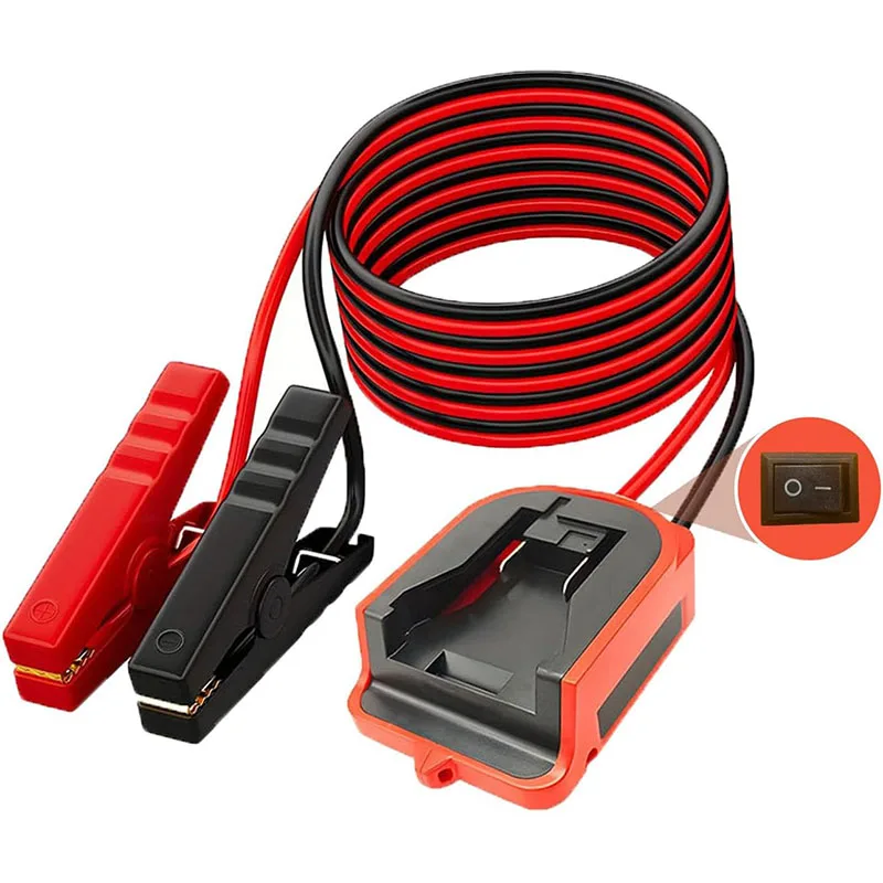 Jumper Cable Kit with Switch for Milwaukee 18V Battery, Reinforced Clamps 12AWG 5.9Ft Booster Cable for Car Motorcycle, Compatible with 48-11-1812 48-11-1815 48-11-1820 etc.
Jumper Cable Kit with Switch for Milwaukee 18V Battery, Reinforced Clamps 12AWG 5.9Ft Booster Cable for Car Motorcycle, Compatible with 48-11-1812 48-11-1815 48-11-1820 etc.