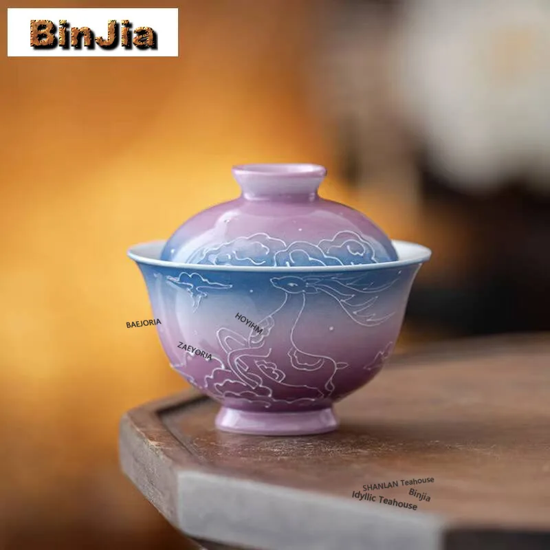 80ml Hand-painted Deer Starry Sky Purple Gaiwan Ancient Tea Tureen Tea Bowl With Lid Kit Tea Maker Cover Bowl Tea Services Craft
80ml Hand-painted Deer Starry Sky Purple Gaiwan Ancient Tea Tureen Tea Bowl With Lid Kit Tea Maker Cover Bowl Tea Services Craft