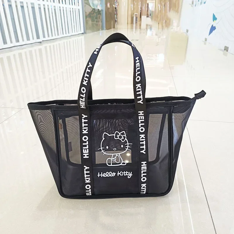 Sanrio hello kitty Girls Mesh Shoulder Bag Women's Handbag Cartoon Large Capacity Washing Bag Storage Bag cute Cosmetic
Sanrio hello kitty Girls Mesh Shoulder Bag Women's Handbag Cartoon Large Capacity Washing Bag Storage Bag cute Cosmetic