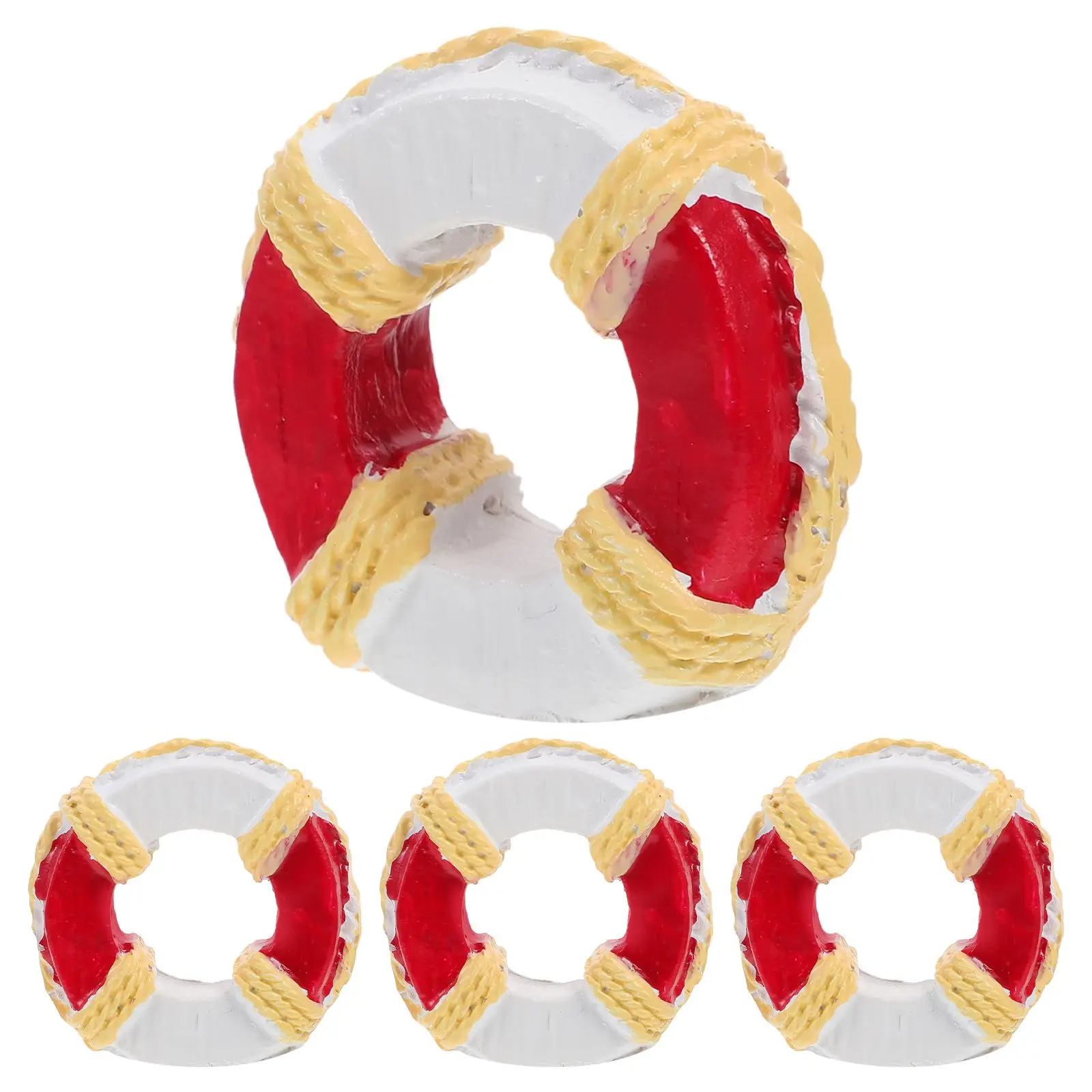4 Pcs Mini Life Buoy Nautical Swim Ring Detailed Resin Craft DIY Home Decor Table Centerpieces Pet Supplies
4 Pcs Mini Life Buoy Nautical Swim Ring Detailed Resin Craft DIY Home Decor Table Centerpieces Pet Supplies