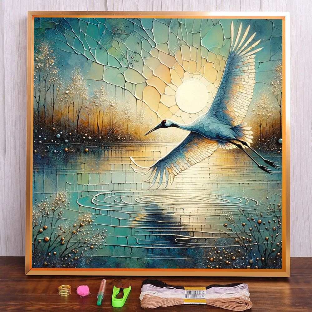 Scenery Crane Printed Water-Soluble Canvas Cross Stitch Set Embroidery Hobby Knitting Handiwork Handicraft Different Gift Sales
Scenery Crane Printed Water-Soluble Canvas Cross Stitch Set Embroidery Hobby Knitting Handiwork Handicraft Different Gift Sales