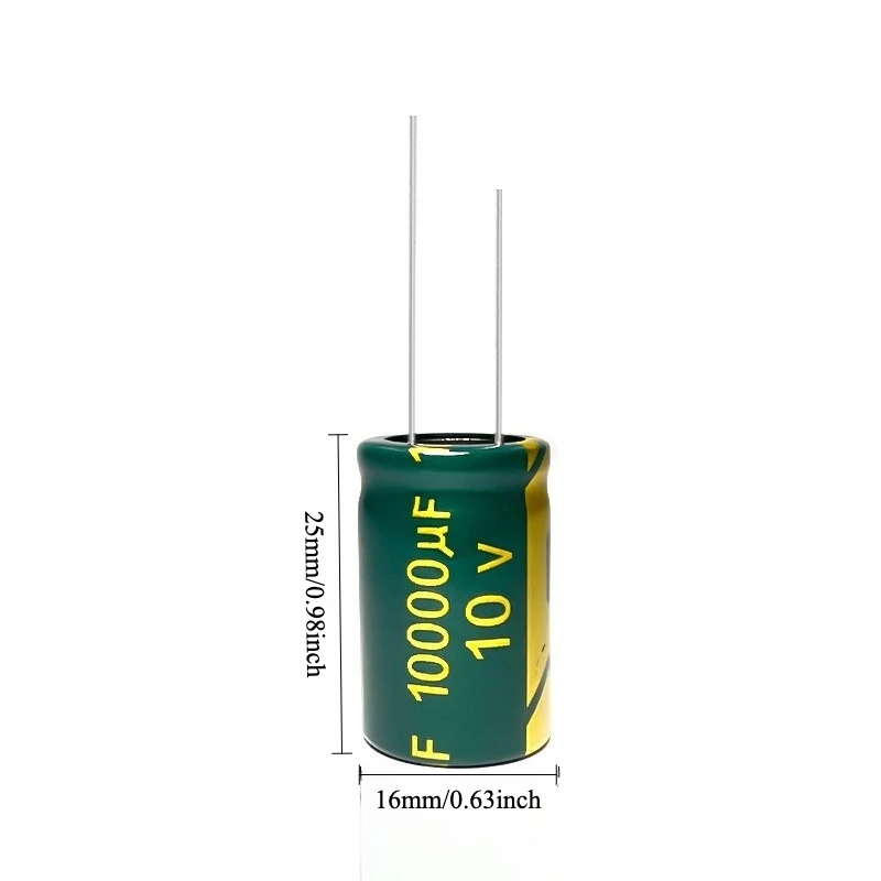 15pcs 10V 10000uF Electrolytic Capacitor High Frequency Low ESR Long Life 16x25mm for Power Supply
15pcs 10V 10000uF Electrolytic Capacitor High Frequency Low ESR Long Life 16x25mm for Power Supply