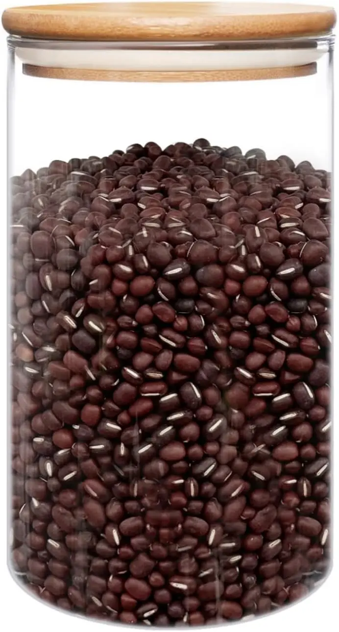 50oz (1400ml) Glass Jar with Airtight Bamboo Lid for Food Storage, Clear Canister for Coffee, Candy, Nuts, Sugar
50oz (1400ml) Glass Jar with Airtight Bamboo Lid for Food Storage, Clear Canister for Coffee, Candy, Nuts, Sugar