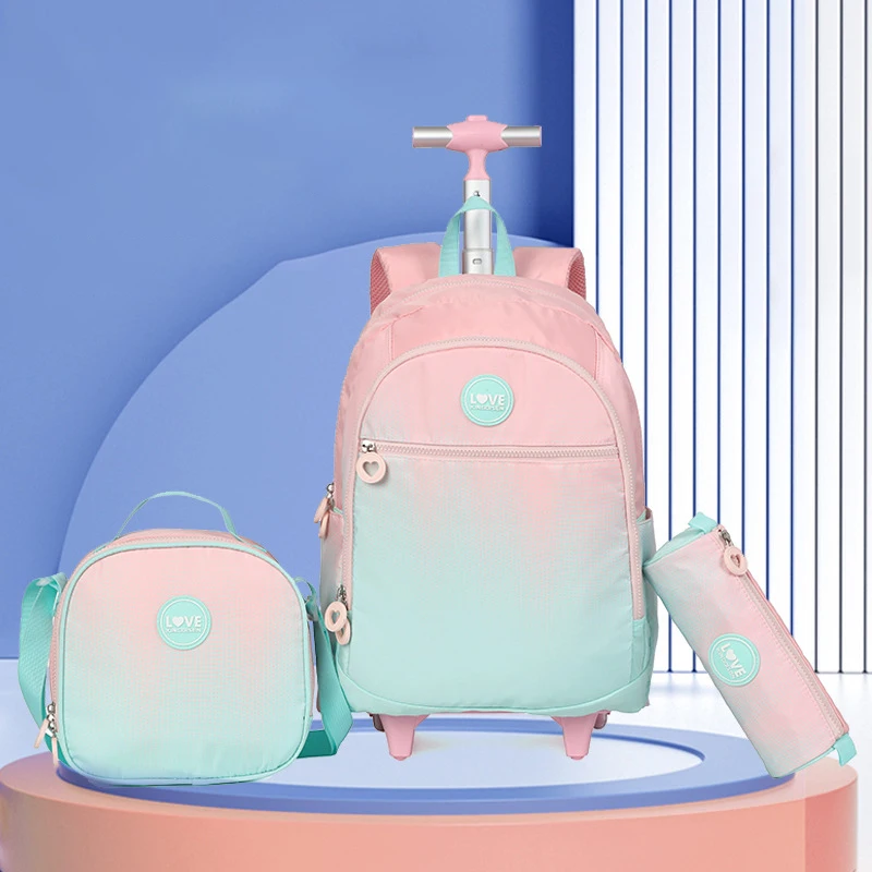 School Backpack Set Rolling Backpack for Girls Students Wheeled Backpack Trolley School Bag With Wheels Travel Luggage Book Bag
School Backpack Set Rolling Backpack for Girls Students Wheeled Backpack Trolley School Bag With Wheels Travel Luggage Book Bag