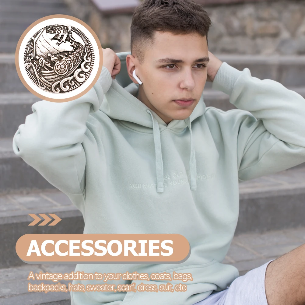 Vintage Viking Boat Brooch Pin Metal Lapel Pin Costume Accessory for Women Shawl Scarf Decorative Brooch Clip
Vintage Viking Boat Brooch Pin Metal Lapel Pin Costume Accessory for Women Shawl Scarf Decorative Brooch Clip