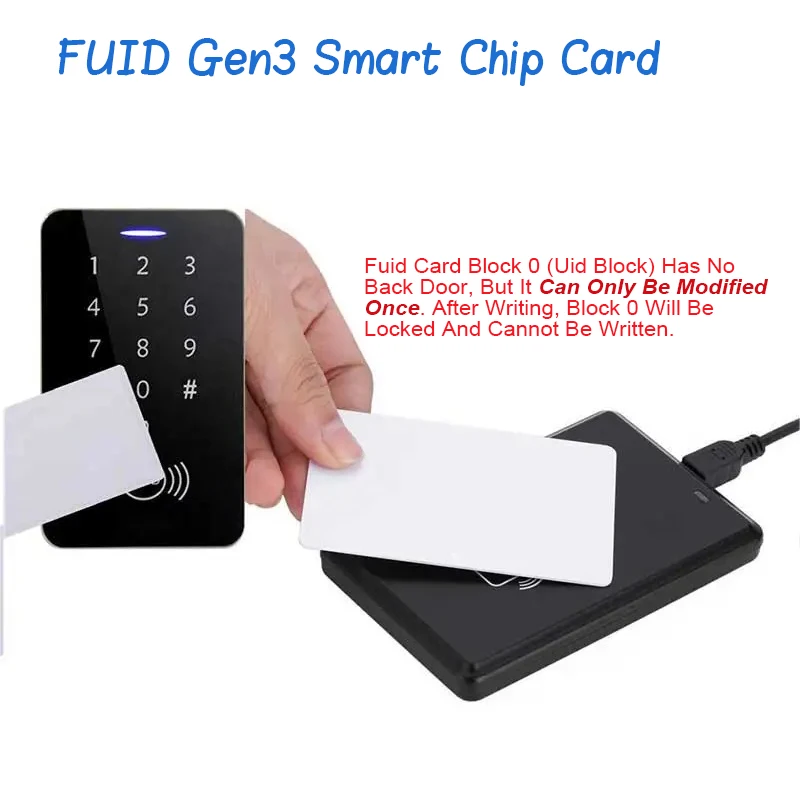 5/10/20Pcs 13.56Mhz FUID Gen3 Smart Chip Card Changeable Magic Card RFID One Time Writeable Secret Key 1K S50 Clone Copy Token
5/10/20Pcs 13.56Mhz FUID Gen3 Smart Chip Card Changeable Magic Card RFID One Time Writeable Secret Key 1K S50 Clone Copy Token