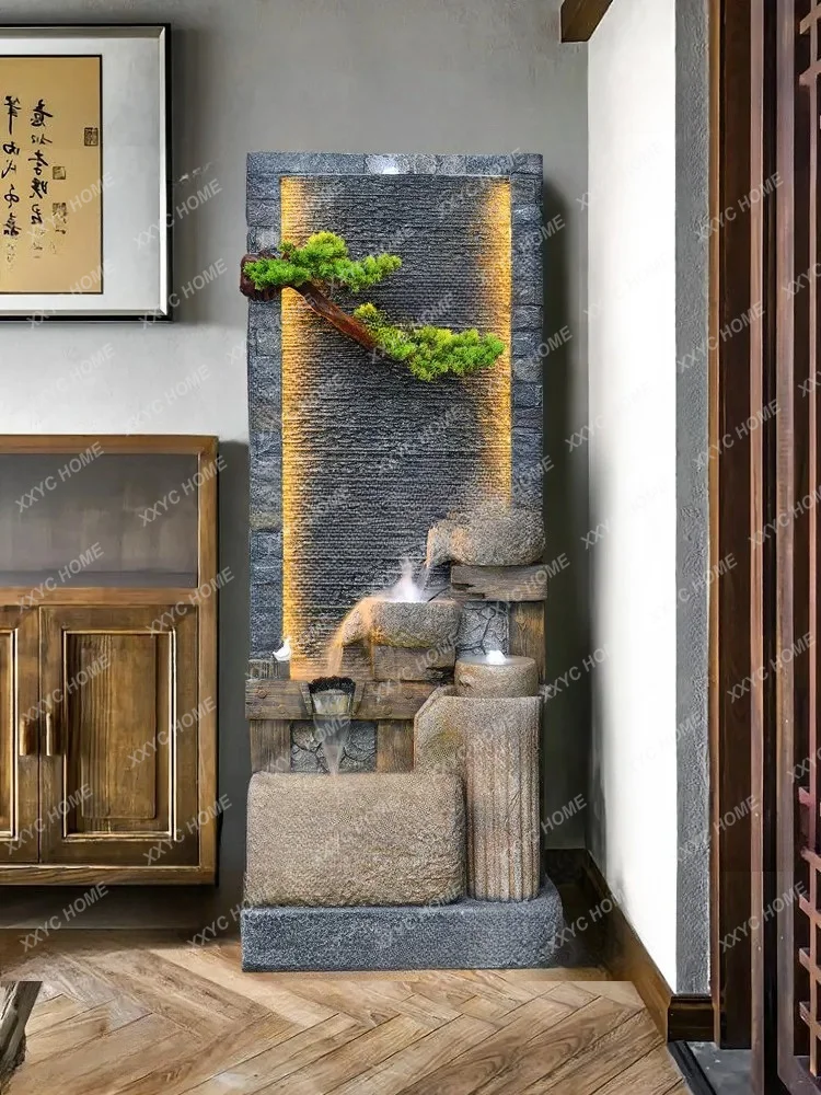 Water curtain wall, screen, flowing water ornament, circulating water, Chinese club set to attract wealth
Water curtain wall, screen, flowing water ornament, circulating water, Chinese club set to attract wealth