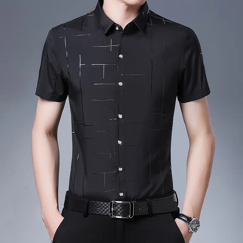 Men Korean Fashion High Quality Print Business Casual Button Shirts 2023 Summer Youth Lapel Short Sleeve Tops Camisas De Hombre
Men Korean Fashion High Quality Print Business Casual Button Shirts 2023 Summer Youth Lapel Short Sleeve Tops Camisas De Hombre