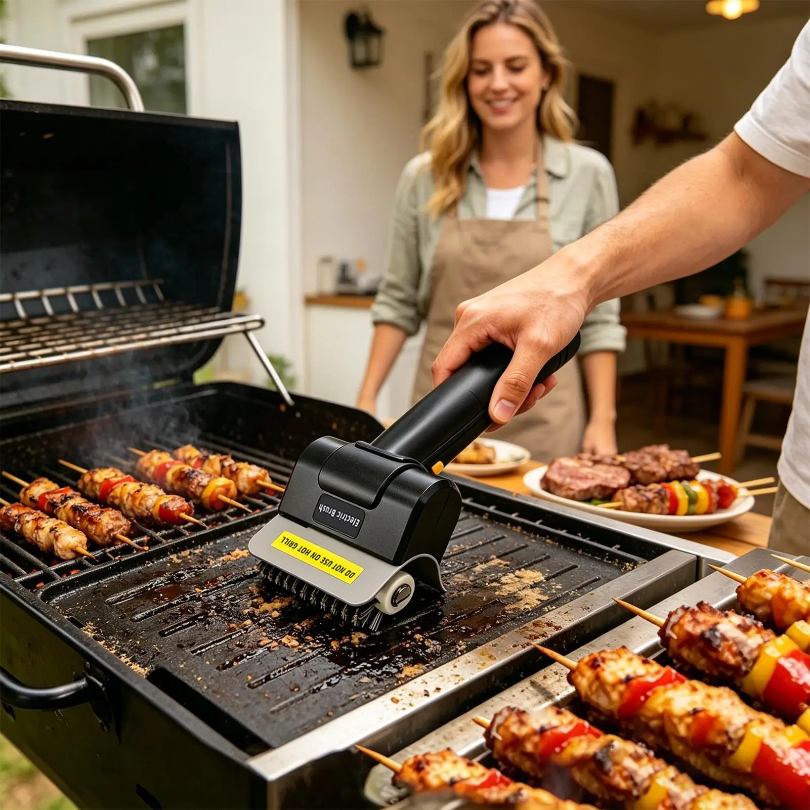 Electric Barbecue Brush USB Rechargeable Wire Bristles High Torque Automatic Grill Brush for Home Kitchen Outdoor Barbecue
Electric Barbecue Brush USB Rechargeable Wire Bristles High Torque Automatic Grill Brush for Home Kitchen Outdoor Barbecue