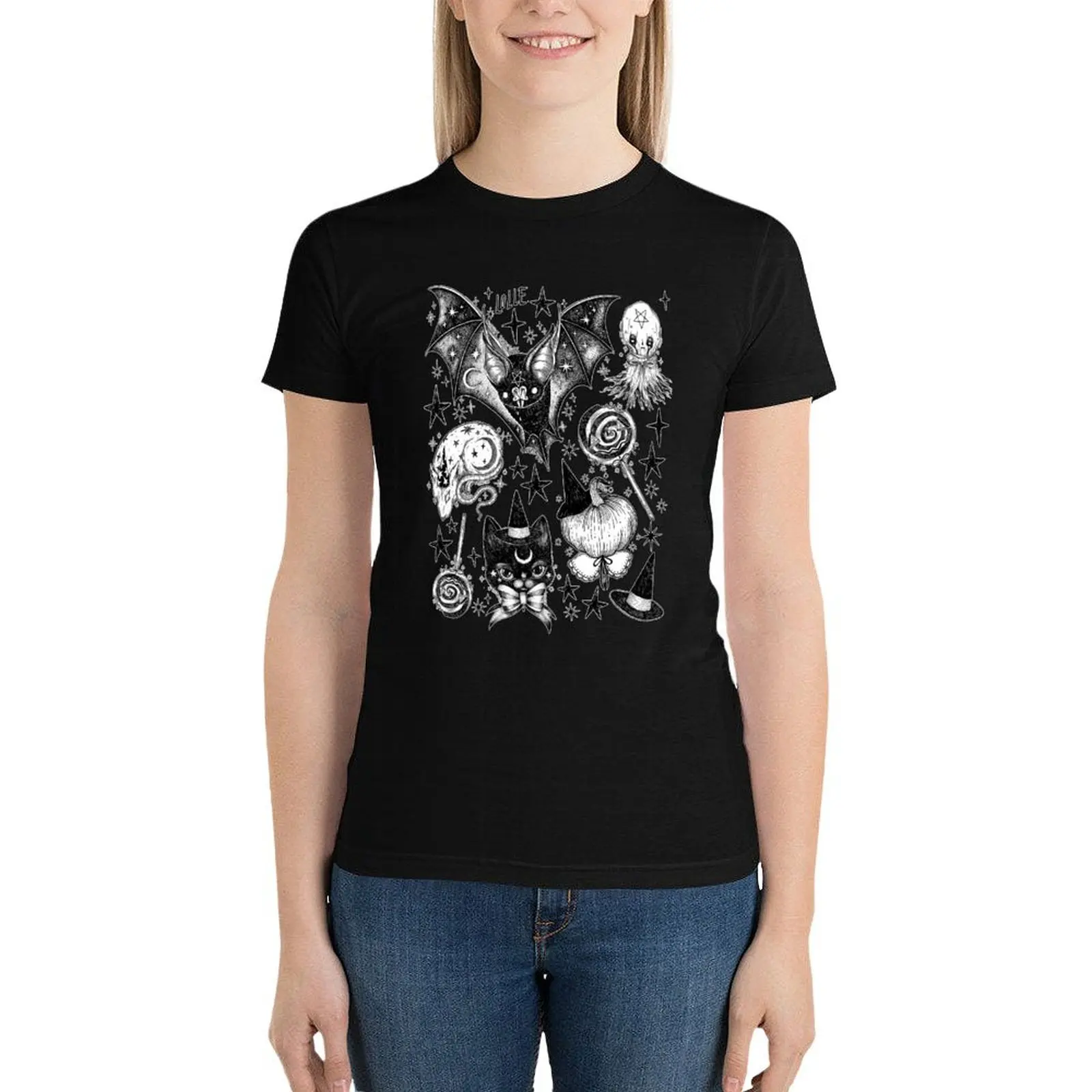 the Spookie Gang T-Shirt plus size tops lady clothes female cute clothes Womens graphic t shirts
the Spookie Gang T-Shirt plus size tops lady clothes female cute clothes Womens graphic t shirts