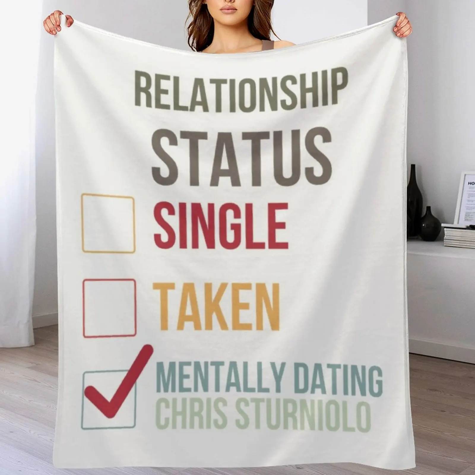 Chris Sturniolo - Relationship Throw Blanket Soft Warm Blanket Gift for Men Women Adults
Chris Sturniolo - Relationship Throw Blanket Soft Warm Blanket Gift for Men Women Adults