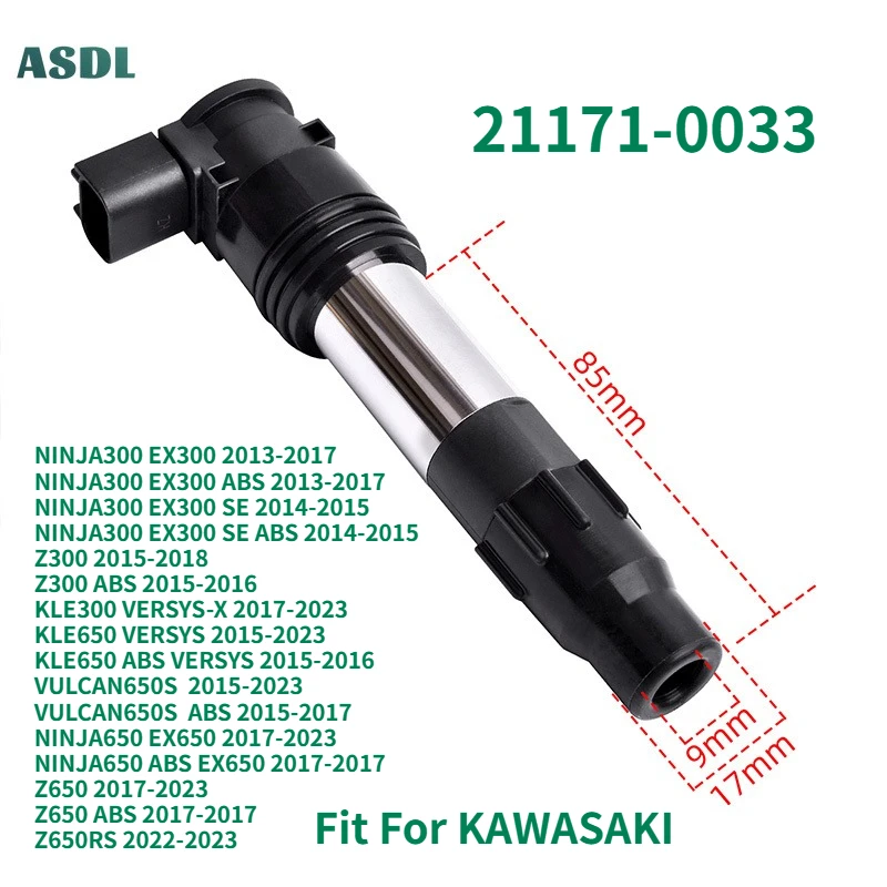 21171-0033 Motorcycle Ignition Coil Spark Plug Caps For Kawasaki NINJA300 EX300 Z300 KLE 300 650 VULCAN650S NINJA650 Z650 Z650RS
21171-0033 Motorcycle Ignition Coil Spark Plug Caps For Kawasaki NINJA300 EX300 Z300 KLE 300 650 VULCAN650S NINJA650 Z650 Z650RS