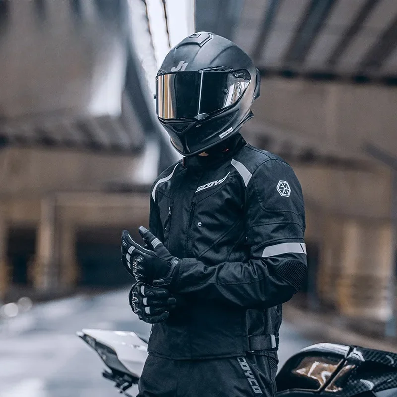 SCOYCO Motorcycle Jacket with Reflective Strips CE Certified Cycling Gear for Street Adventure Night Safety
SCOYCO Motorcycle Jacket with Reflective Strips CE Certified Cycling Gear for Street Adventure Night Safety