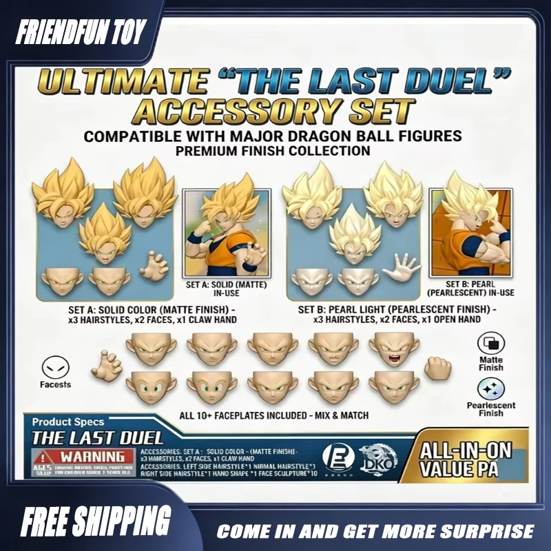 Genuine 2nd Batch RE&DKO The Last Duel Dragon Ball SHF Super Saiyan Son Goku Head Sculpture Accessories Anime Toys Action Figure
Genuine 2nd Batch RE&DKO The Last Duel Dragon Ball SHF Super Saiyan Son Goku Head Sculpture Accessories Anime Toys Action Figure